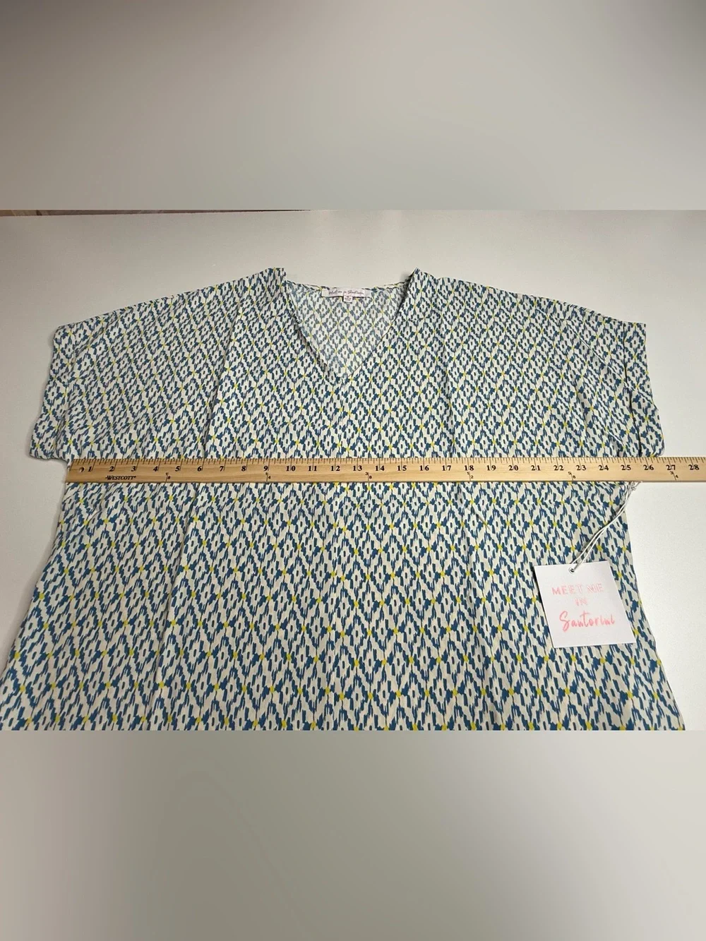 NWT Diamond Print Lounge Set in Blue and Yellow